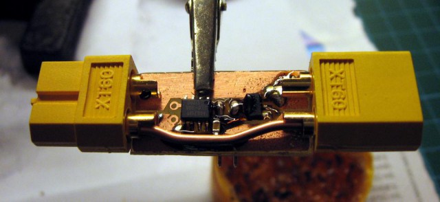 Current sensor 30A - soldering parts and wires