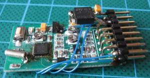g-osd with wires for programming soldered to new pins