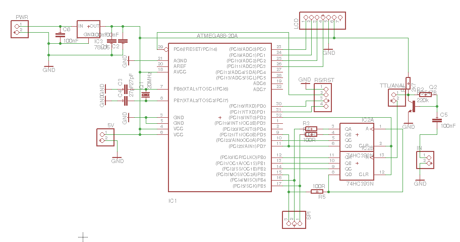 Frequency Counter Schematic Diagram