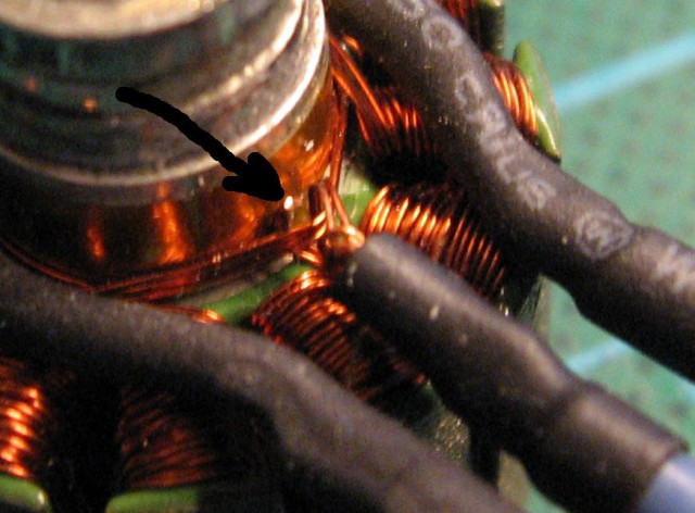 Motor - broken cable