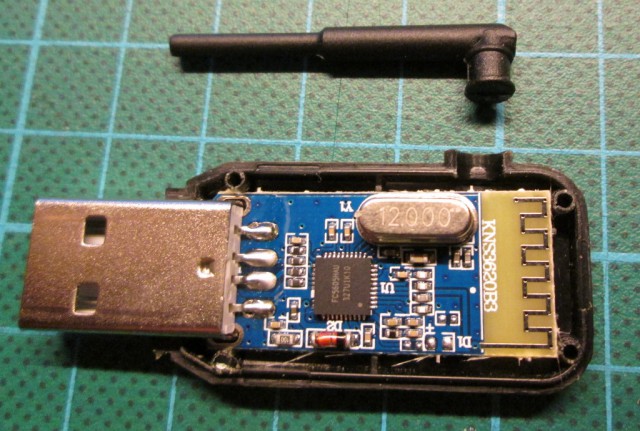 Bluetooth dongle inside